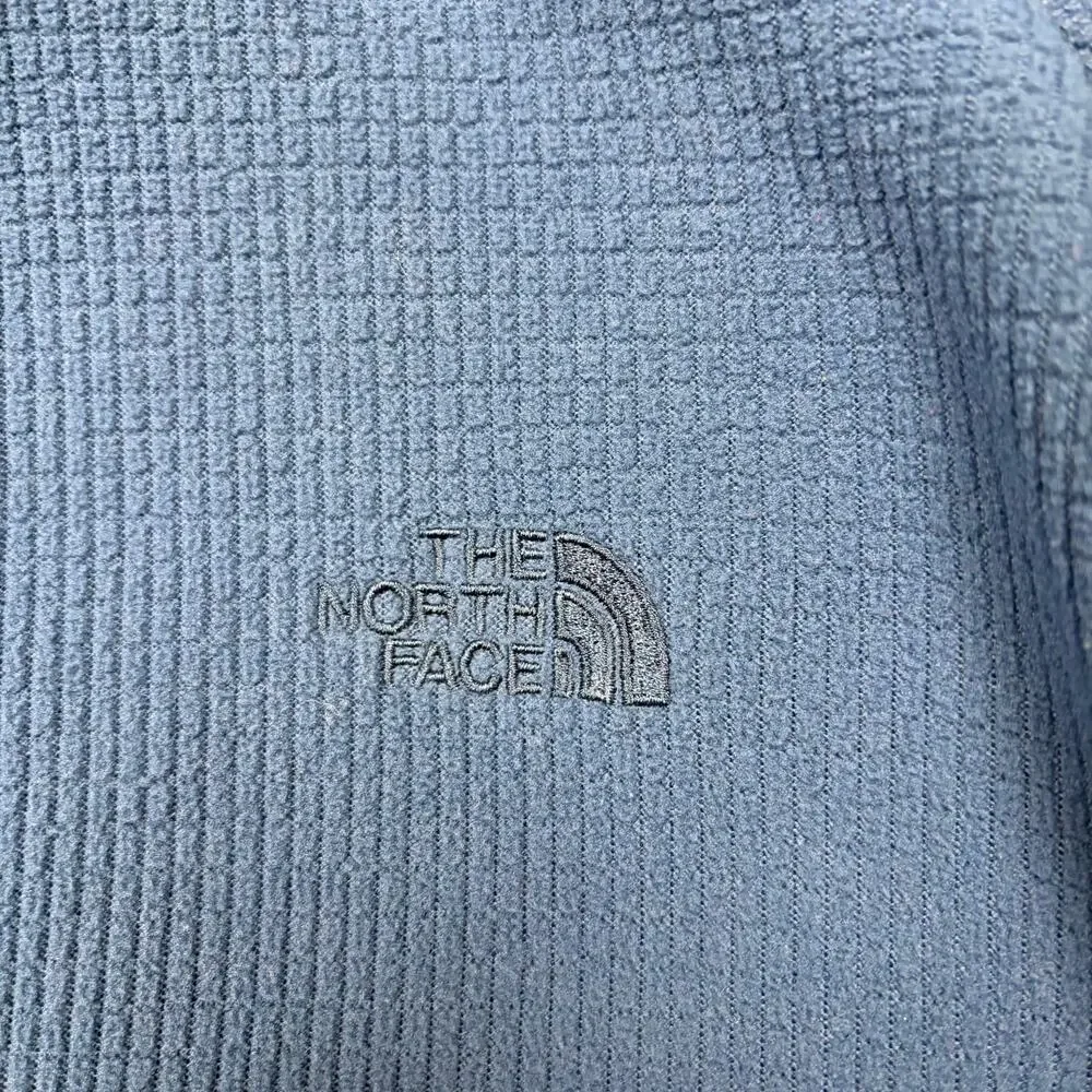 The North Face Blue 1/4 Zip Grid Fleece Pullover Gorpcore Cabincore Camping XL